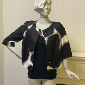 Michael Kors Cropped Black/White Jacket